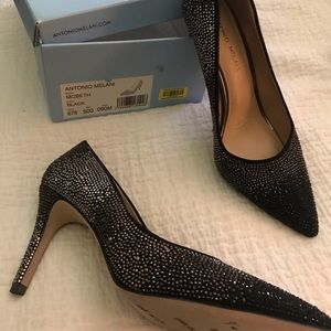 Ombré Rhinestone Pumps- 4 inch heels